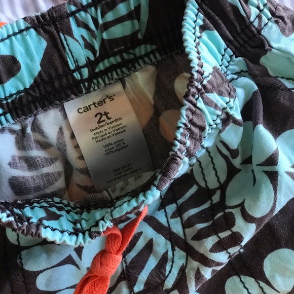 Carter’s Swim Shorts/Trunks 2T Toddler Baby Boy - Picture 2 of 4